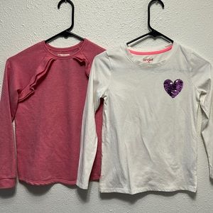 Girls shirts. $12 for both